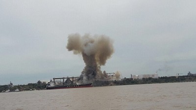 Explosión en planta cerealera de Puerto General San Martín