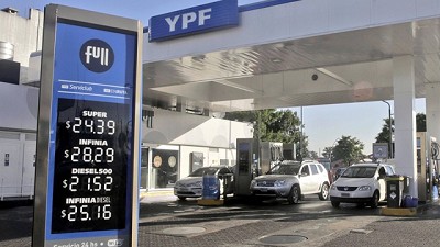 En dos meses, YPF aumentó más de 16% el precio de sus combustibles