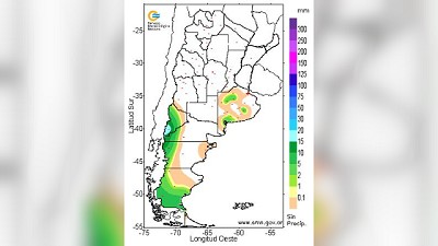 Precipitaciones actualizadas al miércoles 30 de mayo 