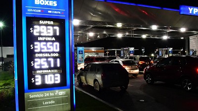Los combustibles aumentan este sábado entre 1,5% y 2,5% por impuestos y otros