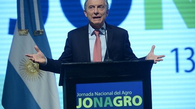 Macri dio la cara frente al campo al inaugurar el Congreso de Jonagro