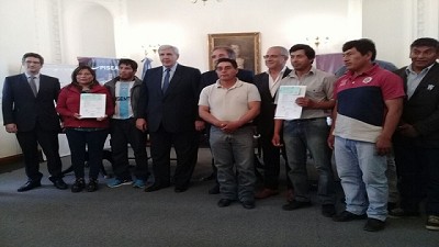 Entrega de fondos para mejoras productivas en el NOA