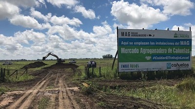 Comenzaron las obras del nuevo mercado de hacienda en Cañuelas