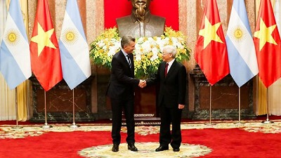 Macri invitó a empresarios de Vietnam a visitar Expoagro