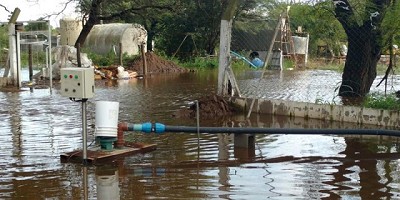 Dramática situación en tambos cordobeses por las fuertes lluvias