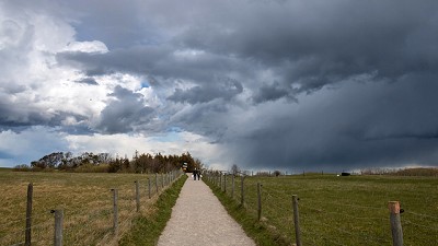 Registro de lluvias caídas el 5 y 6 de mayo de 2019