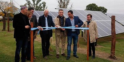 Bergman participó de la inauguración del primer tambo abastecido con energía solar de Entre Ríos