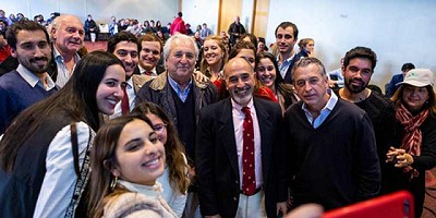 El Presidente de la Nación saludó a los jóvenes ateneístas de la SRA