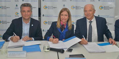 Etchevehere firmó convenios para la mitigación de riesgos agropecuarios