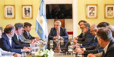 La Comisión de Enlace se reunió con el presidente Alberto Fernández y el ministro de Agricultura de la Nación, Luis Basterra