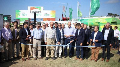 Con el corte de cintas se dio por inaugurada Expoagro 2020 edición YPF Agro