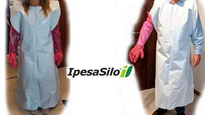 IPESA se suma a la lucha contra el Covid-19,utilizan silos bolsa para fabricar delantales médicos