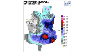 Abril cerro con oportunas lluvias – CCA/Agrositio