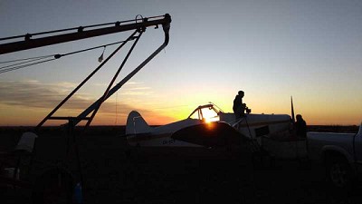Covid-19: Los aviones agrícolas continúan trabajando