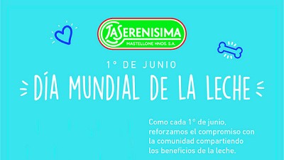 Día Mundial de la Leche - Iniciativa solidaria Mastellone Hnos