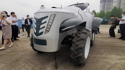 China lanza un tractor robot a hidrógeno con tecnología 5G