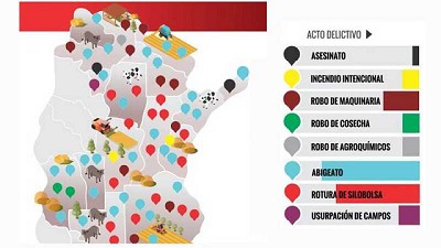 La inseguridad en el campo es en todo el país