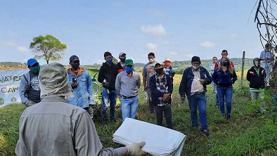 El RENATRE, INTA e INYM finalizaron una capacitación a tareferos en Itacaruaré, Misiones