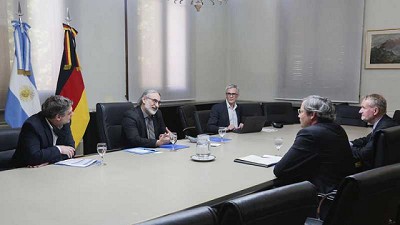 Basterra se reunió con el embajador de Alemania en Argentina