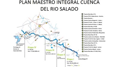 Avanza la obra de ampliación del cauce del Río Salado