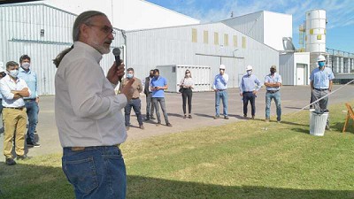 Basterra y Solmi participaron del inicio de la cosecha de maíz 2020/21 en la provincia de Santa Fe