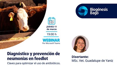 Biogénesis Bagó te invita al seminario web sobre la importancia del diagnóstico y la prevención de neumonías en Feedlot