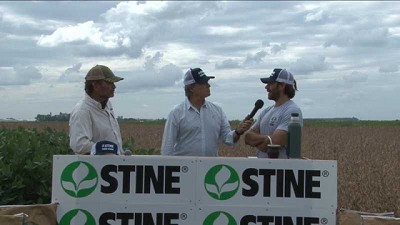 Primera cosecha de soja Stine Enlist E3 en vivo