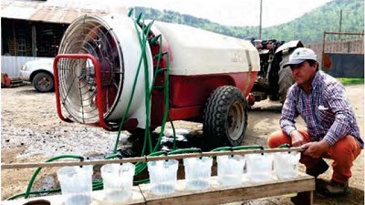 Inspección de pulverizadores hidroneumáticos para uso agrícola