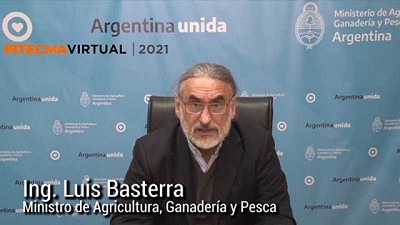 El ministro de Agricultura Luis Basterra dejó inaugurada oficialmente Fitecma virtual