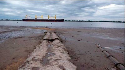 ¿Cómo afecta la pronunciada bajante del Paraná a la actividad marítima?