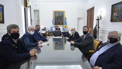 Kicillof recibió a la comisión directiva de Carbap