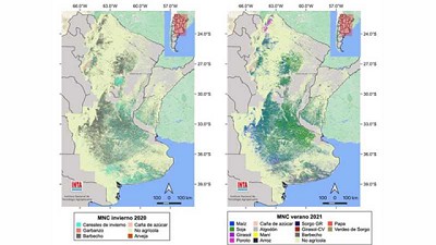 Presentan el tercer mapa nacional de cultivos extensivos