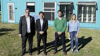 Kicillof inauguró un laboratorio de multiplicación vegetal en Mercedes