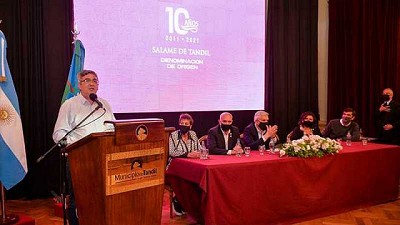 Rodríguez y Domínguez participaron de la celebración de los 10 años de la denominación de origen del 