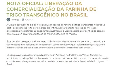 HB4 - La molinería de Brasil analiza ir a la justicia