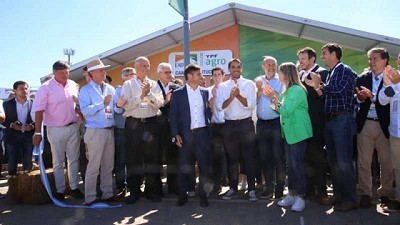 Kicillof encabezó el acto de inauguración de Expoagro: “Estoy gratamente impresionado”