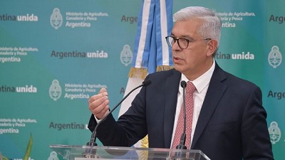Anuncio y medidas del ministro de Agricultura, Ganadería y Pesca de la Nación Julián Domínguez
