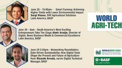 BASF participó del World Agri-tech South America Summit, evento internacional que se centra en la sustentabilidad y la innovación en la agricultura