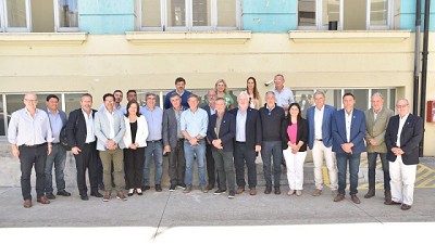 Bahillo se reunió con Ministros de la zona núcleo y la Mesa de Enlace