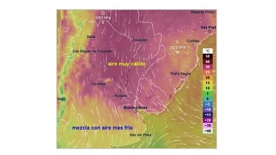 Altas temperaturas que se vuelven dominantes en un ambiente 