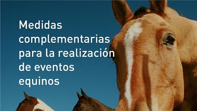 Encefalomielitis equinas: Medidas complementarias para la realización de eventos