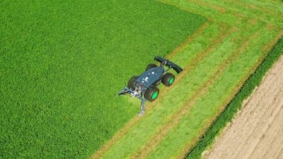 AgXeed armó un robot forrajero para corte de pasturas