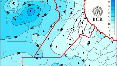 Lluvias y mucho viento, la postal del fin de semana