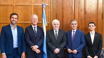 Vilella recibió a las autoridades de la Cámara de Comercio Internacional