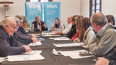 El ministro Javier Rodríguez encabezó la Mesa Provincial de Trigo