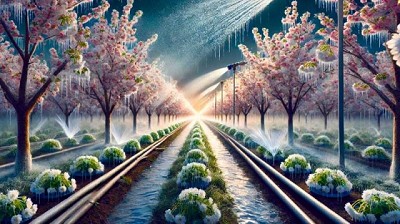 Control de heladas mediante el riego