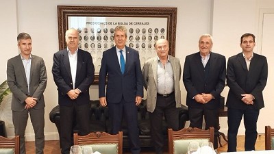 El Secretario de Agricultura, Ganadería y Pesca de la Nación visitó la Bolsa de Cereales
