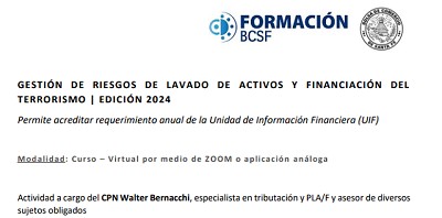 CURSO PLAFT 2024 | GESTIÓN DE RIESGOS DE LAVADO DE ACTIVOS Y FINANCIACIÓN DEL TERRORISMO