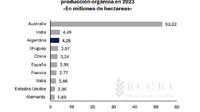 Argentina se consolida como líder en agroindustria sostenible: producción orgánica, biotecnología y bioenergía al tope del ranking mundial